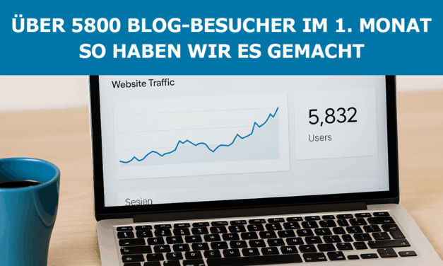 Über 5800 Blog-Besucher im ersten Monat – so haben wir es gemacht